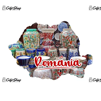 Mgs025-magnet frigider-harta romania